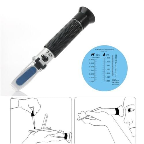 RZ126 Portable Refractometer pet Urine Specific Gravity Meter Dog cat pet urine meter optical refractometer concentration meter