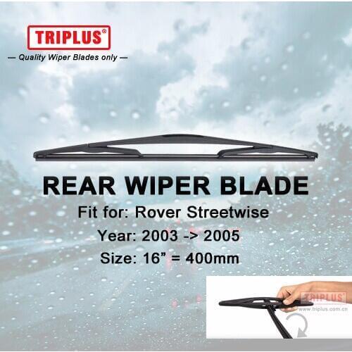 Rear Wiper Blade for Rover Streetwise (2003-2005) 1pc 16" 400mm,Car Rear Windscreen Wipers,Back Window Windshield Wiper Blades
