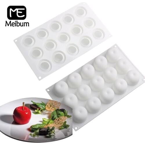 Meibum 15 Cavity Apple Design Silicone Cake Molds Chocolate Moulds Mousse Pastry Bakeware Kitchen Dessert Baking Tools