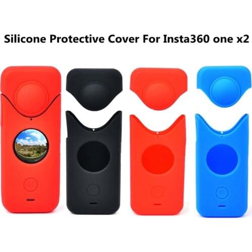 Camera Silicone Case For Insta360 one x2 Dustproof Lens Cover Protective Sleeve For Insta360 one x2 Panoramic Camera Accessory
