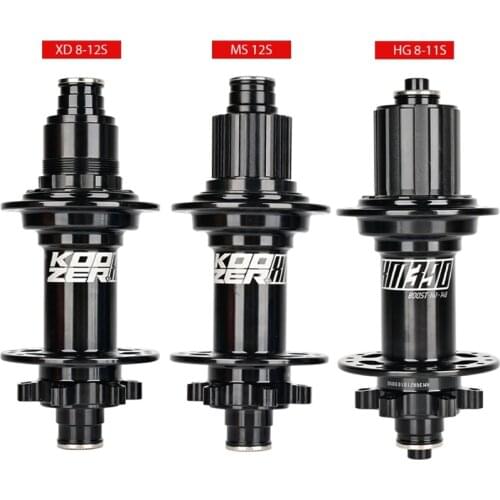 H4GF KOOZER Mountain Bike 6-claw Disc Brake Hub 32 Hole, Bicycle Metal Disc Hub 4 Palin Sealed Bearing Accessories for MTB