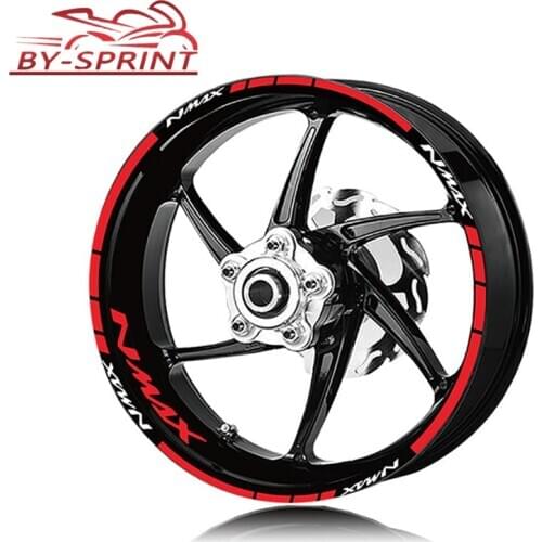 For Yamaha N MAX NMAX125 155 nmax Motorcycle Rim Wheel Logo Stickers Tire Reflective Decoration Protection Decals Stickers