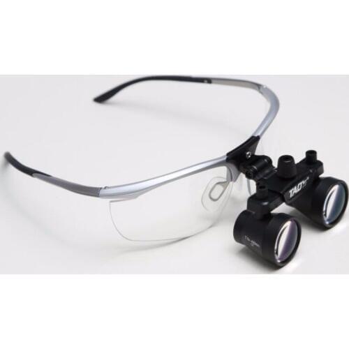 TAOS 2.5X Portable Dentist Surgical Medical Binocular Dental Loupe Optical Glass + LED Head Light Lamp