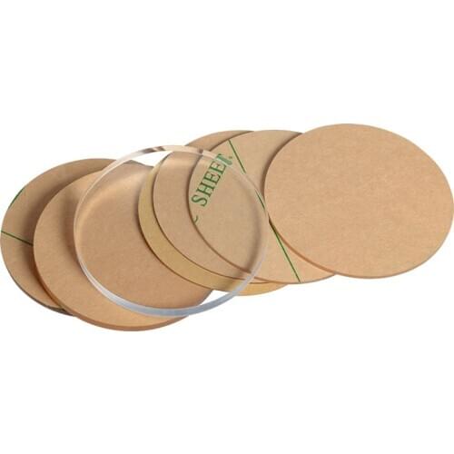 Thickness 2-8mm Round Plexiglass Plastic Sheet Acrylic Board Organic Glass Polymethyl Methacrylate