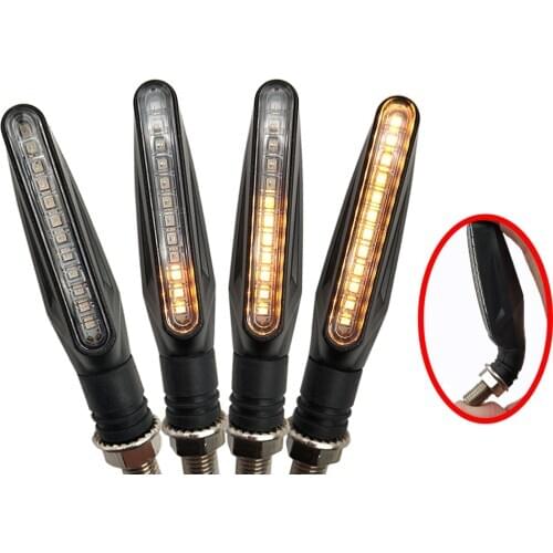 Universal Motorcycle LED Turn Signal Light Indicator Amber Flasher Lamp For Kawasaki Z1000SX Z750 Z1000 Z650 Z900 Z800 Z250 Z300