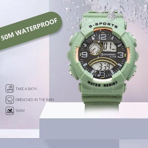 UTHAI BK61 Youth Trend Unisex Sports Luminous Chronograph Multifunction Electronic Watch