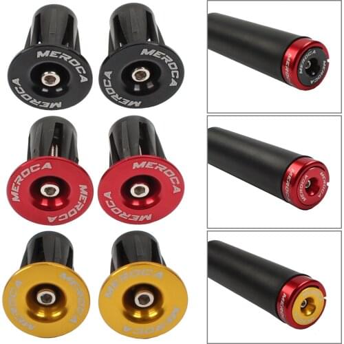 1 Pair Bike Grip Handle Bar End Cap Aluminium Alloy MTB Handlebar Grips Plugs Caps for Bicycle Handlebar Accessory Colorful