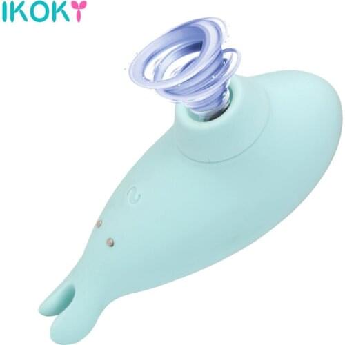 Sex Toys for Women Blue Shark G Spot Vibrator 7 Frequency Oral Sex Clitoris Stimulator Sucking Vibrator Nipple Massager