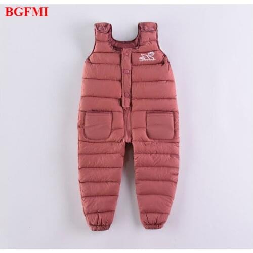 Winter Waterproof Kids Outwear Children Pants Down Cotton Thicken Warm Slim Pants for Girls Trousers Comfortable Baby Boys Pants