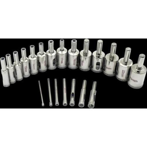 1pc 15mm 16mm 17mm 18mm 19mm 20mm 21mm 22mm 23mm 24mm 25mm Diamond Coated Core Drill Bits Hole Saw Glass Tile Granite Marble