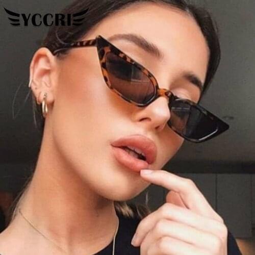 2020 New Sexy Cat Eye Sunglasses Women Small Triangle Vintage SunGlasses Men Retro Cateye Eyewear Sun Glasses Gafas De Sol Mujer