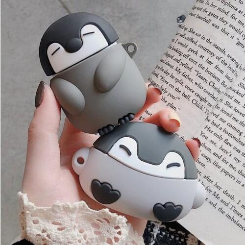 For Airpods Pro 3D Cute Cartoon Penguin Baby Earpods Case for Apple Airpods 1 2 3 Kawaii Wireless Earphone Protector Cover Shell