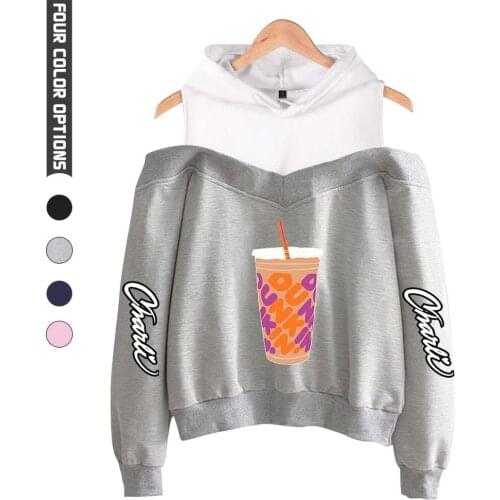 Classic Design Charli Damelio Merch Hoodies Sweatshirts Off-shoulder Teen Girls Charlie Damelio Merch Juice Print Fashion Tops