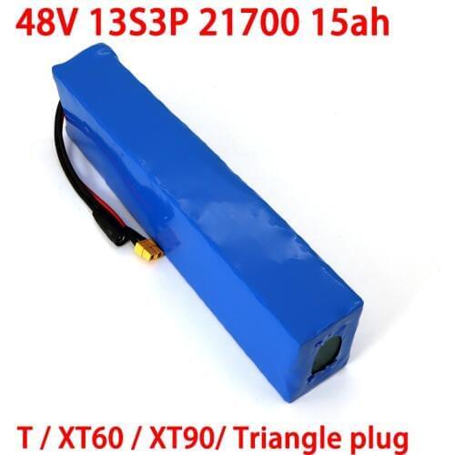 48V 15AH 21700 13S3P High power 500W Electric Bike Battery E-bike Battery 54.2V 15000mAh Lithium Battery with 50A BMS