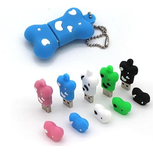 Cartoons pendrive 64GB 32GB 16GB 8GB 4GB usb flash drive 128GB usb stick 256GB mini dog bone pen drive
