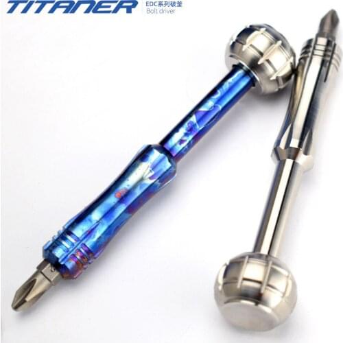 TITANER Titanium Alloy Screwdriver Set Portable Gadget Outdoor Camping Multi-functional EDC Screwdriver Kit