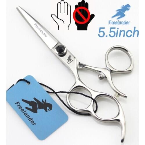 "5.5 Inch Professional Hairdressing Scissors Left Hand Hair Scissors Set Barber Scissors Stainless Steel Type Model Number Teeth