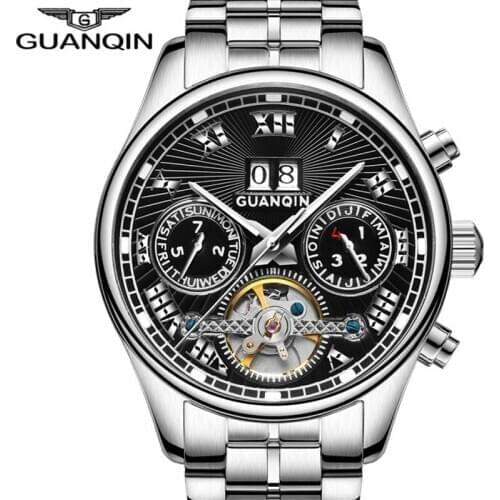 2020 Guanqin GJ16042 Luxury brand men 's automatic frame mechanical watch fashion classic sapphire watch light and waterproof
