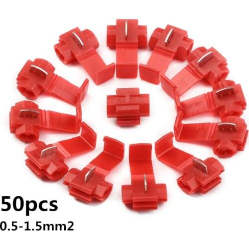 Scotch Lock Electric Wire Cable Connectors Quick Splice Terminals Crimp Non Destructive Without Breaking Line AWG 22-18