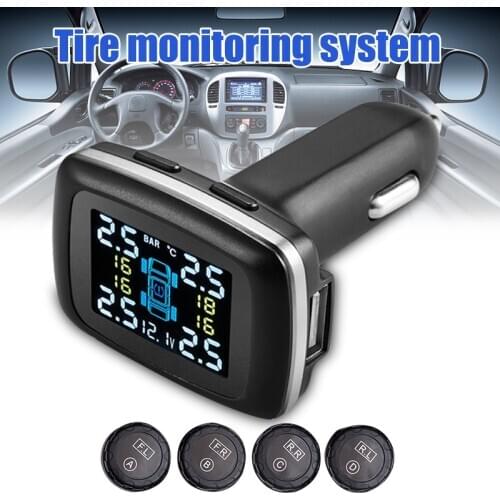 Car Tire Pressure Monitoring System TPMS Real-time Digital Display 4 Sensors M8617