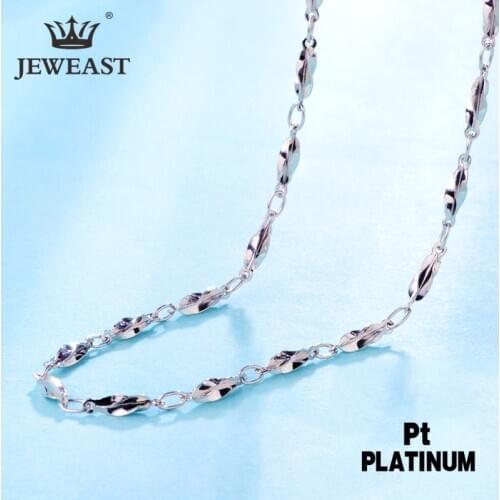 SSQY Pt950 Pure Gold Necklace Real Platinum Solid Gold Chain Mens Good Simple Upscale Trendy Classic Jewelry Hot Sell New 2020