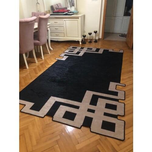 Stylish Non Slip Base Anti Allergic Living Room Bedroom Corridor Carpet