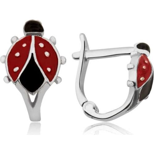 Tevuli 925 Sterling Silver Ladybug Kids Tag