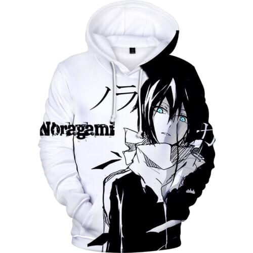 2021 New Arrival Noragami Hoodie 3D Print Cosplay Sweatshirt Long Sleeve Mens Women Streetwear Casual Harajuku Clothes