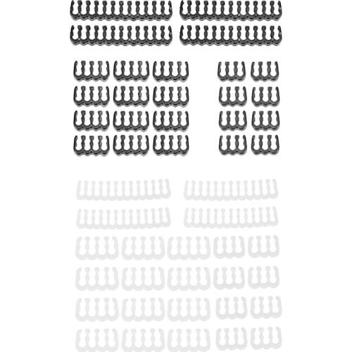 Top 24PCS/Lot PC Cable Comb Motherboard 24Pin 8Pin 6Pin Cable Comb for Computer Gesleeved Up to 3.4 mm