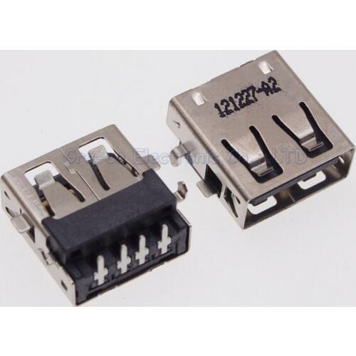 10pcs USB Jack connector 2.0 usb port interface female socket without crimping