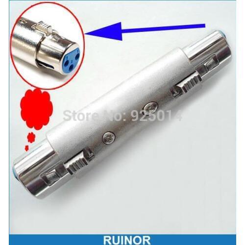 2PCS 3 Pin XLR Female to 3-Pole 3 Pin XLR Female Jack plug Adaptors