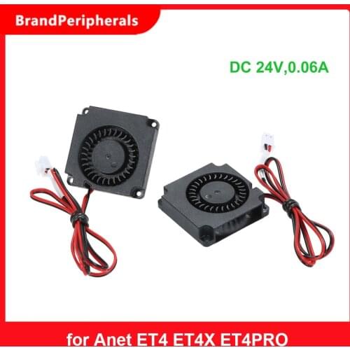 2pcs Blower Fan Brushless Cooling Fan 40*40*10mm DC 24V 2 Wire with 2 Pin Terminal for Anet ET4 ET4X ET4PRO 3D Printer