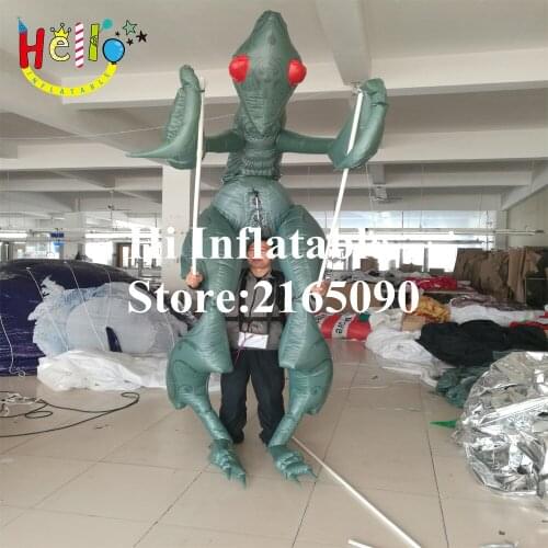3.5 m high parade animal cartoon toy inflatable mantis costume puppet