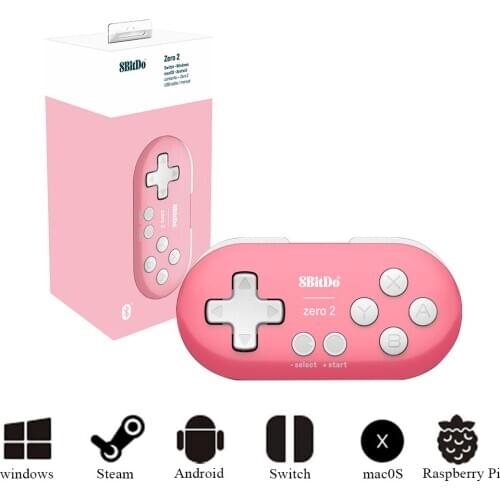 8BitDo Zero 2 Bluetooth Gamepad Switch Controller Compatible for Nintend Switch Windows Android macOS Mini Game Crontroller