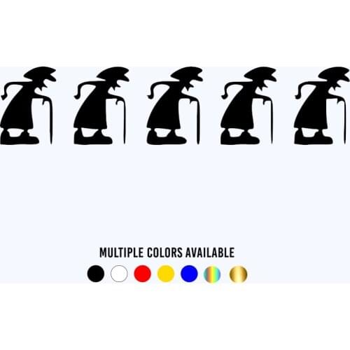 CK2154#30*7cm Silhouette of attendants funny car sticker vinyl decal silver/black car auto stickers for car bumper window