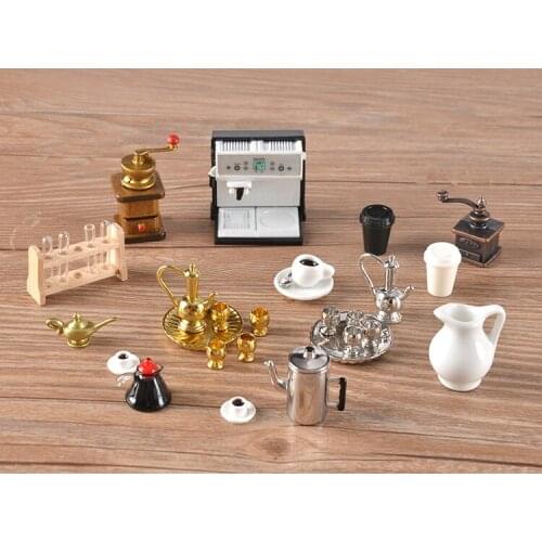 Coffee shop decoration ornaments retro coffee machine grinder model cafe decorations boutique small ornaments toys