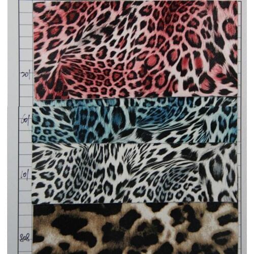 Eco - friendly leopard leather factory wholesale spot high quality synthetic PU leather fabric material