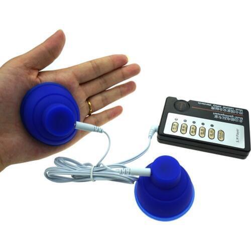 Electro Vacuum Adsorber Electric Shock Host and Cable electro shock Medical Themed toys electro stimulation sex toys for TENS