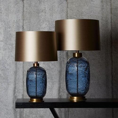 Europe led glass led stone desk lamp tafellamp dining room lamp