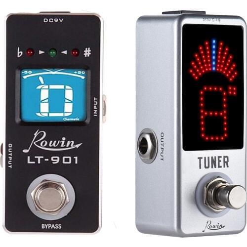 Rowin Guitar Chromatic Tuner Pedal High Precision Pedal Tuner Ture Bypass Guitar Accessories
