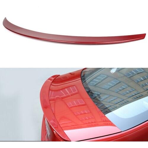 For Mercedes Benz W177 A-Class A200 A220 2019 ABS Red Car Rear Tail Trunk Lip Spoiler Wing Trim Cover Protection Spoilers Wings