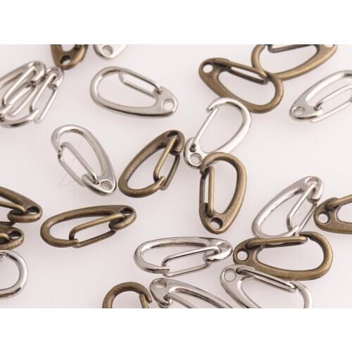 Brass Trigger Clips Spring Push Gate Clasp 22mm Lanyard Lobster Hook Keychain Clips Key Hook Purse strap Metal Lobster Clasp