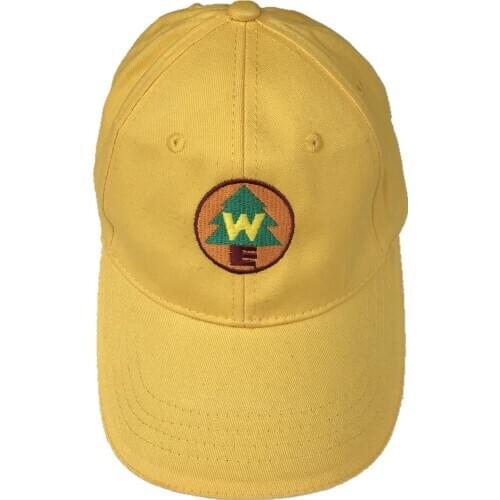 Cartoon Film Up Wilderness Explorer Russell We Embroidery Logo Hat Yellow Baseball Cap For Kids