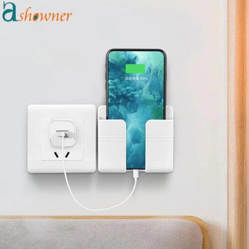 Mobile Phone Charging Stand Wall-mounted Rack On Bed Sticky Wall-mounted Multi-function Non-punch Toilet Bedside Universal
