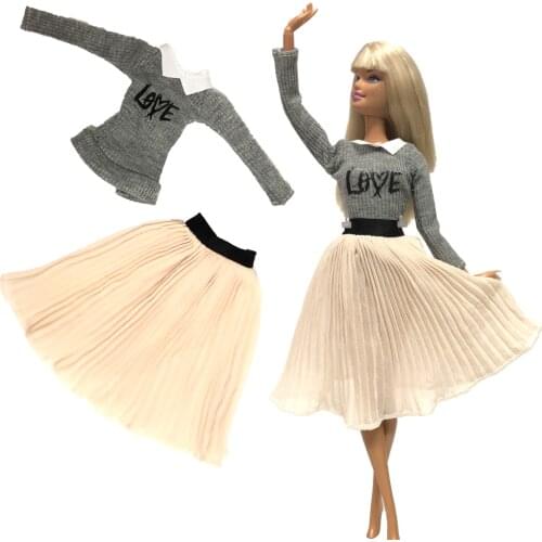 NK Newest Doll Noble And Beautiful Casual Dress Party Costume For Barbie Noble Doll Top Fashion Best Children Girl Gift 132B 5X