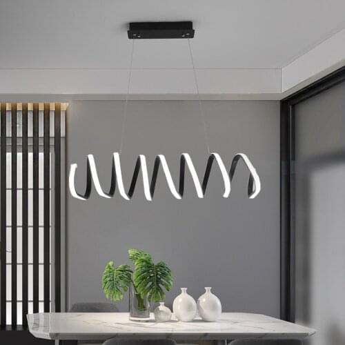 Modern restaurant chandeliers simple novelty bar cafe decoration lamps Nordic bar living room dimmable LED hanging lights