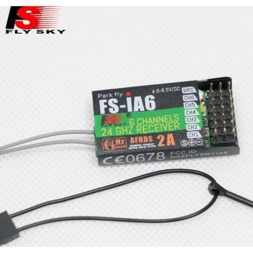 1pcs 2.4GHz 6 Channels 140 Band 20dBm Receiver For FlySky FS-iA6 RC Airplane