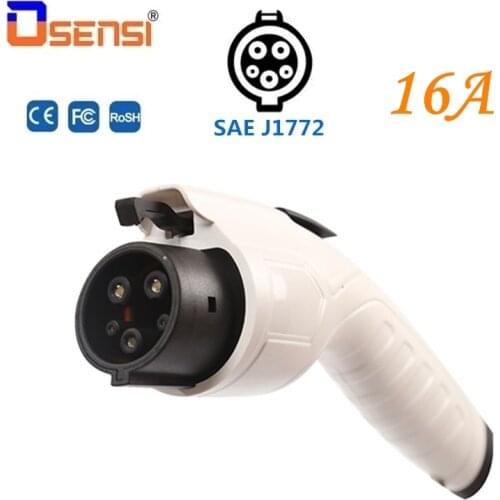 OSENSI 16A Type 1 SAE J1772 Plug Female EV Connector Electric Vehicle EV Charging Plug Car Charger Side