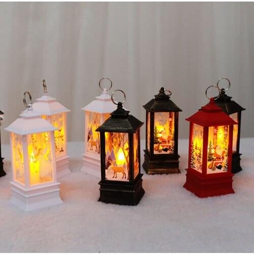 Santa Claus elk Snowman LED lamp bedroom hall Shop Decoration pendant unique home decoration accessories Christmas gift