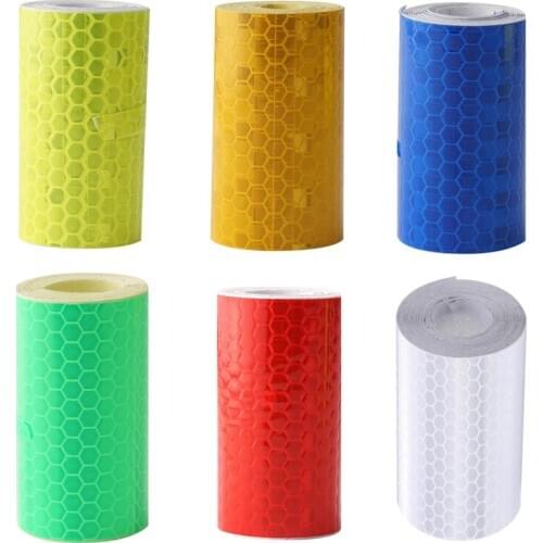 100x5cm Car Reflective Strip Stickers Road Warning Strip-style Decoration Film Safe Motorcycle Baby Car Reflect Road Safety Tape